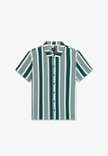 Guess GESTREIFTES HEMD - Shirt - mehrfarbig grün