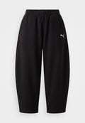 Puma RELAXED BARREL LEG PANTS - Tracksuit bottoms - black