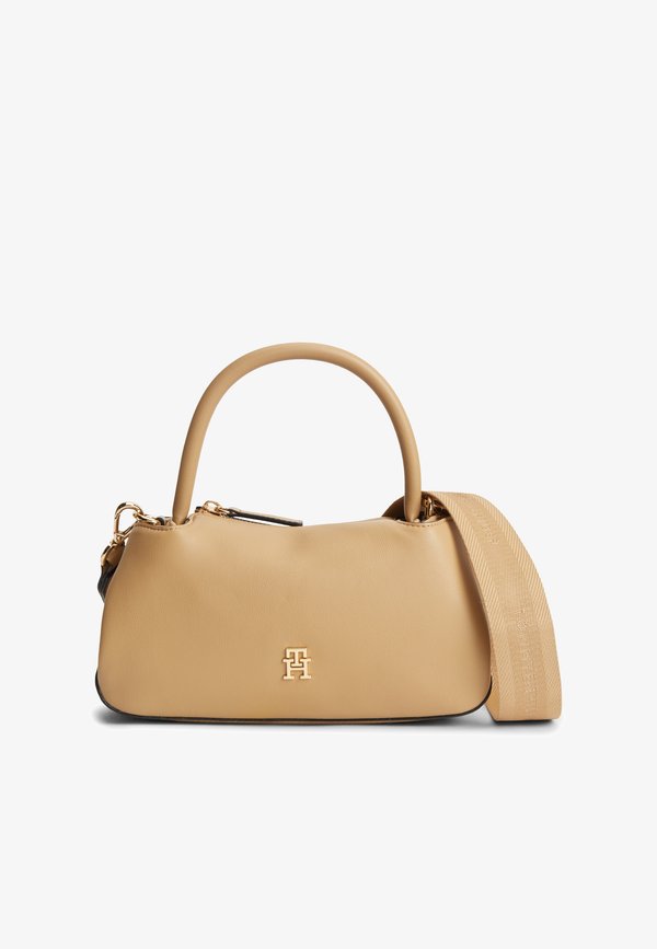 Tommy Hilfiger LOGOTAPE MINI SATCHEL - Handbag - classic khaki