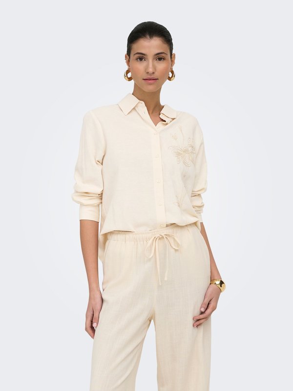 ONLY ONLLAUREL - Button-down blouse - birch