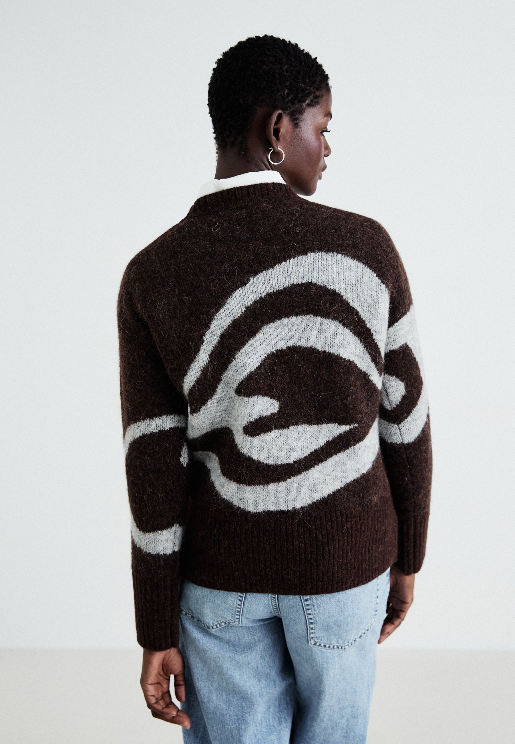 Selected SLFALVA SWIRL O NECK