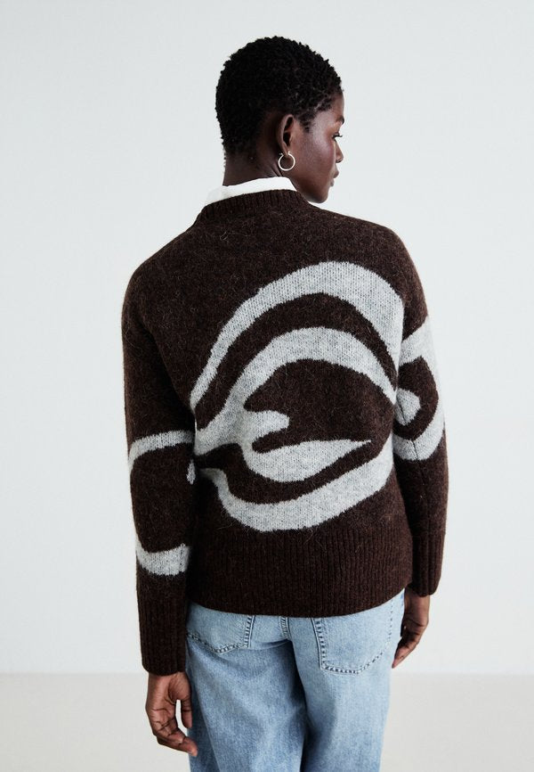 Selected SLFALVA SWIRL O NECK