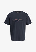 Jack & Jones JORMONTAUK TYPE FRONT TEE - Print T-shirt - sky captain