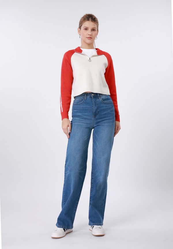 Even&Odd CROP QUARTER-ZIP