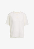 adidas Sportswear SOFT LUX MESH TEE - Print T-shirt - off white