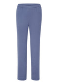 Hosen zum Überziehen aus weichem Stoff in hellblauer Farbe. Sie verfügen über einen elastischen Bund und ein gerades Bein-Design ohne zusätzliche Details.