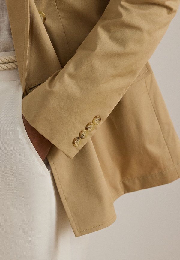 Lauren Ralph Lauren DOUBLE-BREASTED COTTON TWILL BLAZER