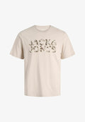 Jack & Jones T- - Print T-shirt - moonbeam