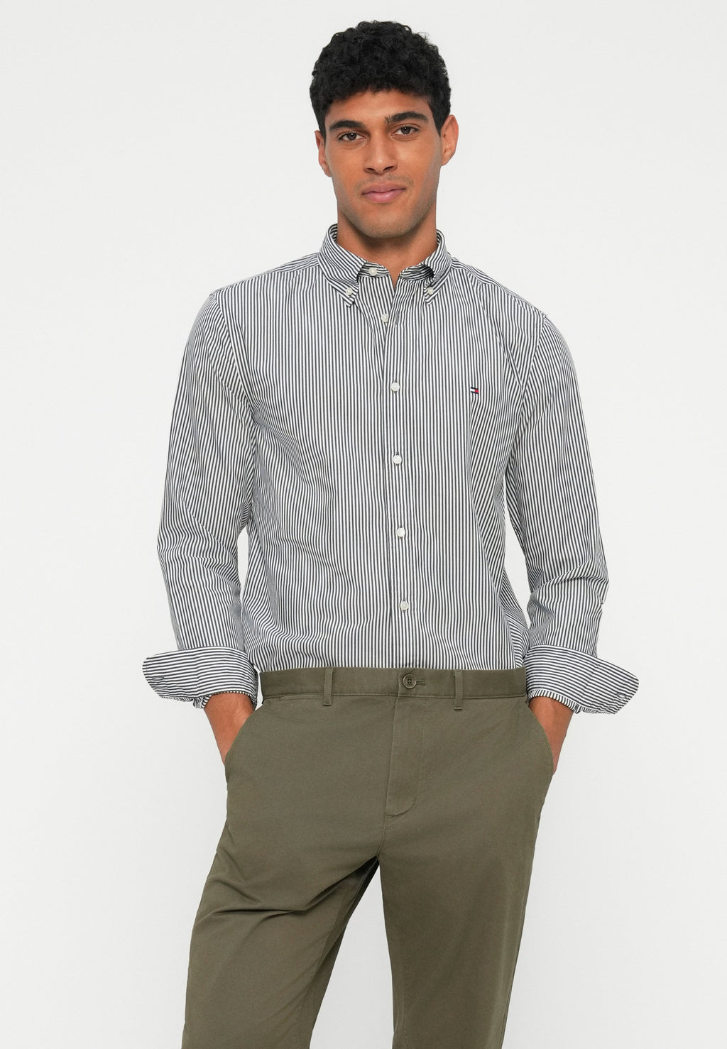 TH FLEX REGULAR FIT STRIPE SHIRT Media 5