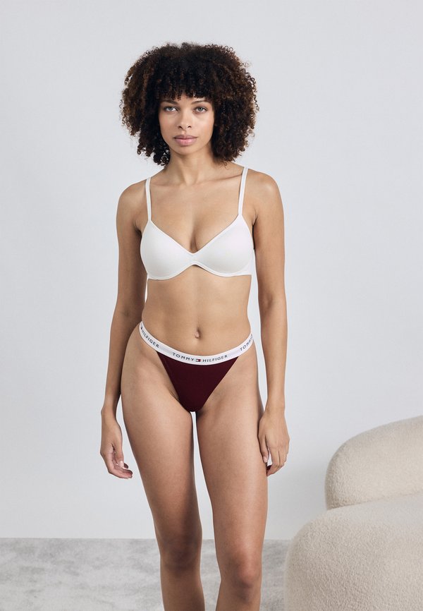 Tommy Hilfiger 3 PACK - Thong - black/rouge/burgundy