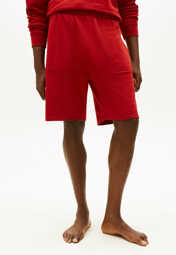 Tommy Hilfiger ESSENTIAL LOGO TERRY LOUNGE SHORTS - Pyjama bottoms - dark magma