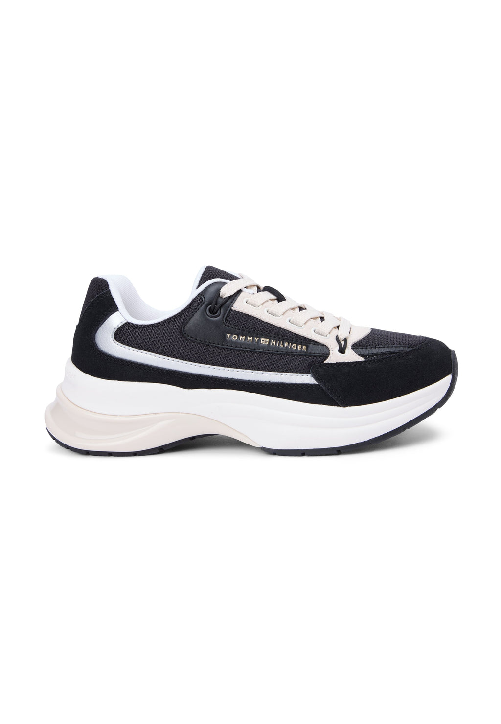 SUEDE CHUNKY LACE-UP TRAINERS Media 5