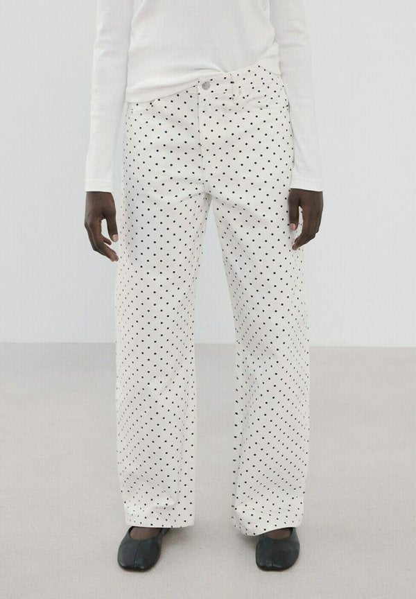 Mango ADULT - Straight leg jeans - white