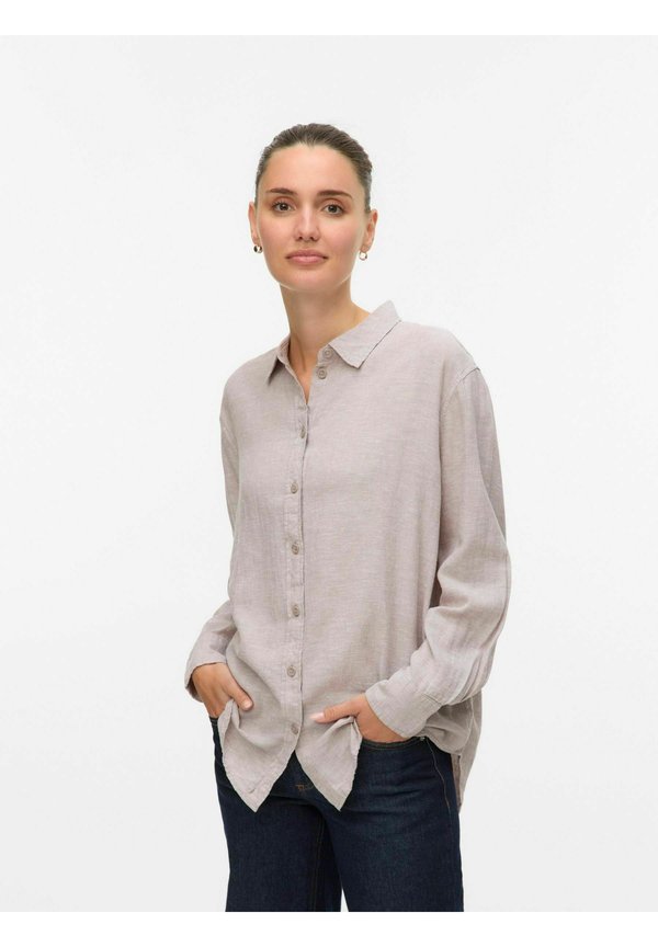 Vero Moda VMLINN - Button-down blouse - moon rock