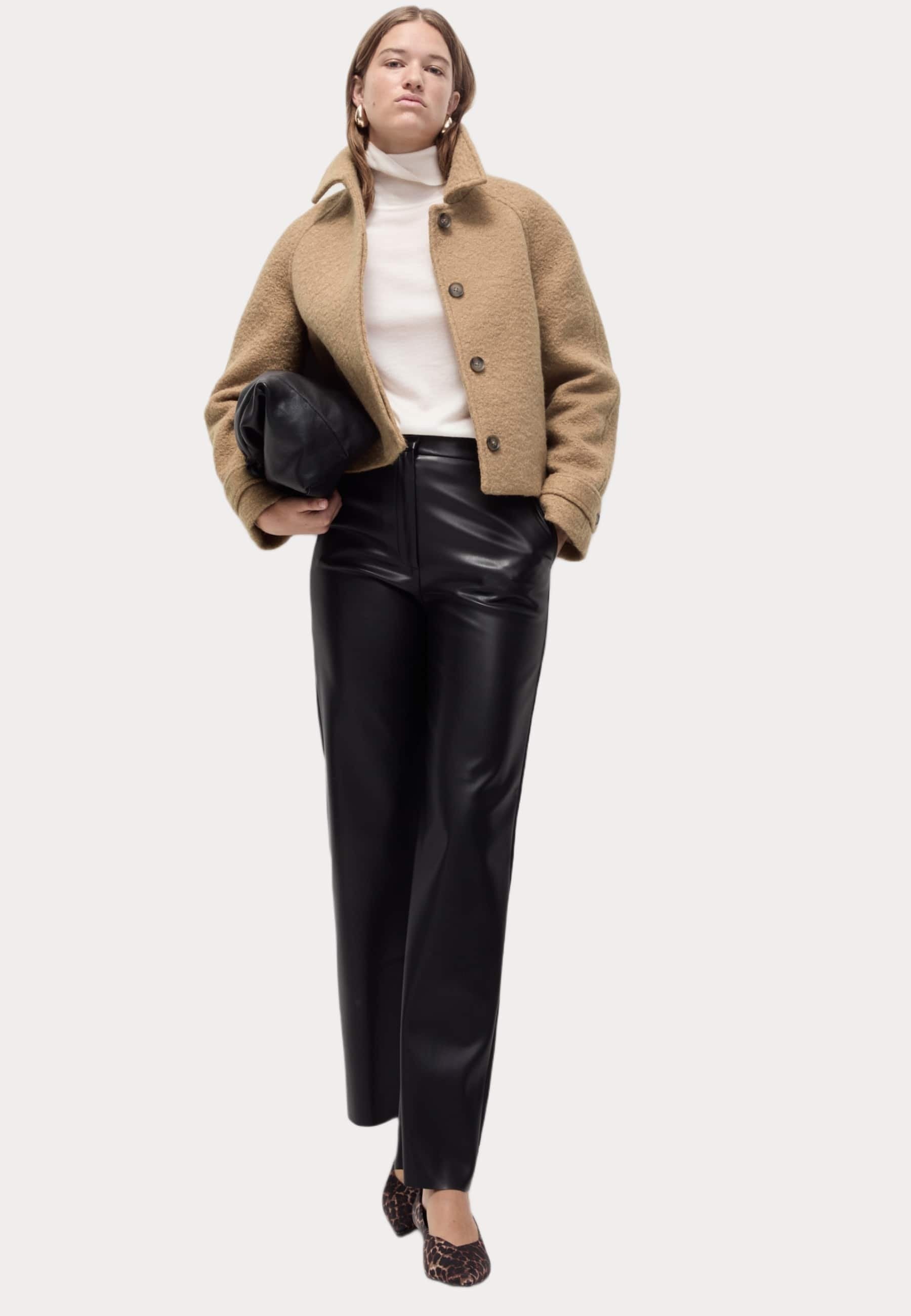 Marks & Spencer TEXTURED COLLARED SHORT COAT