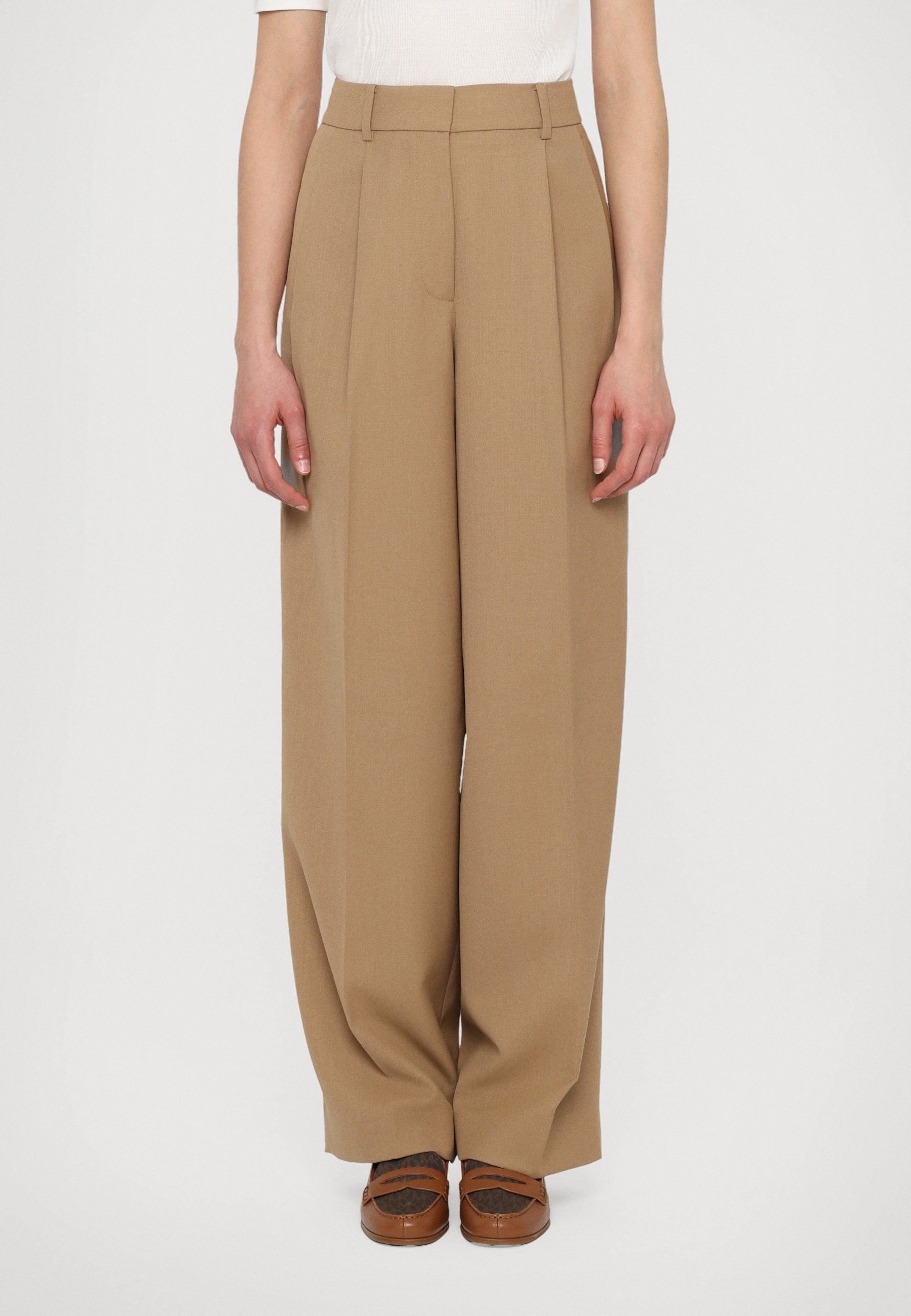 MICHAEL Michael Kors PLEATED WIDE LEG PANT