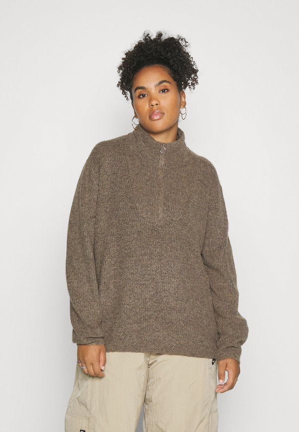 Vero Moda Curve Knitted VMCPLAZA Knitted - Jumper - brown lentil