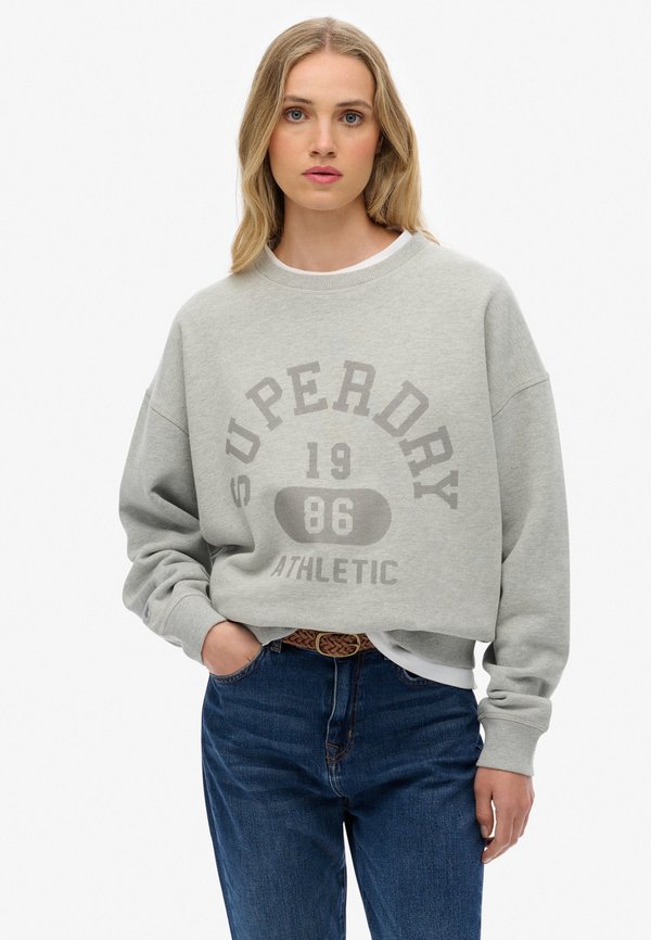 Superdry & Co ATHLETIC ESSENTIALS CREW - Sweatshirt - grey marl