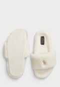 Polo Ralph Lauren FAUX-SHEARLING OPEN-TOE SLIPPER