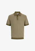 Jack & Jones Knitted Knitted - Polo shirt - martini olive