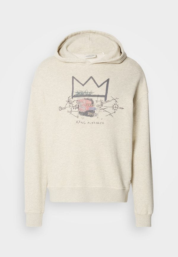 Scotch & Soda BASQUIAT WASHED ARTWORK RELAXED FIT HOODIE