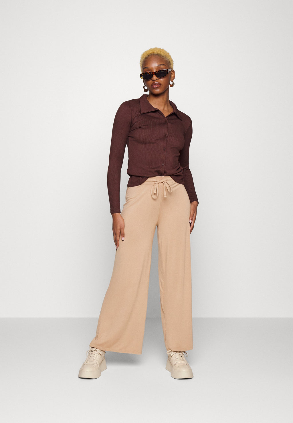 South Beach Petite WIDE LEG TROUSER