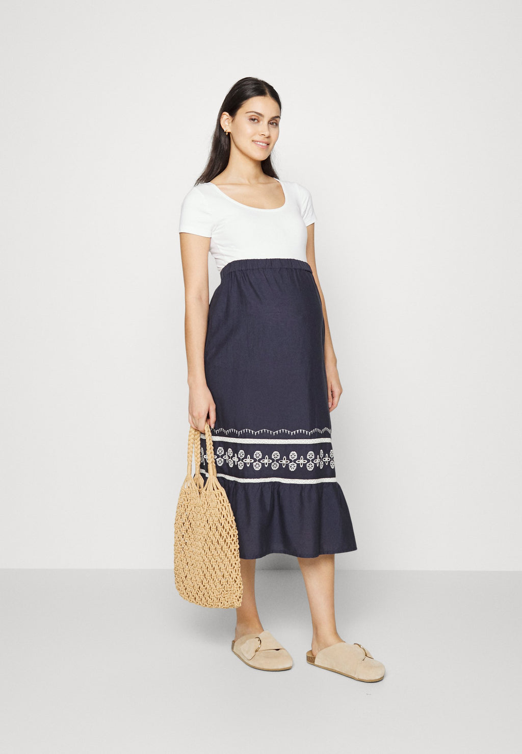 MAMALICIOUS MLHARPER MIDI SKIRT