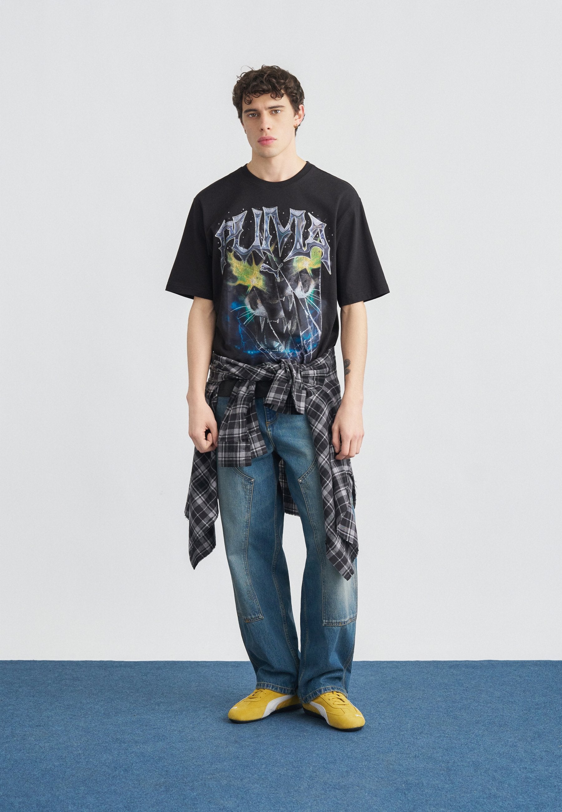 Puma GRAPHIC VINTAGE CAT BOXY TEE