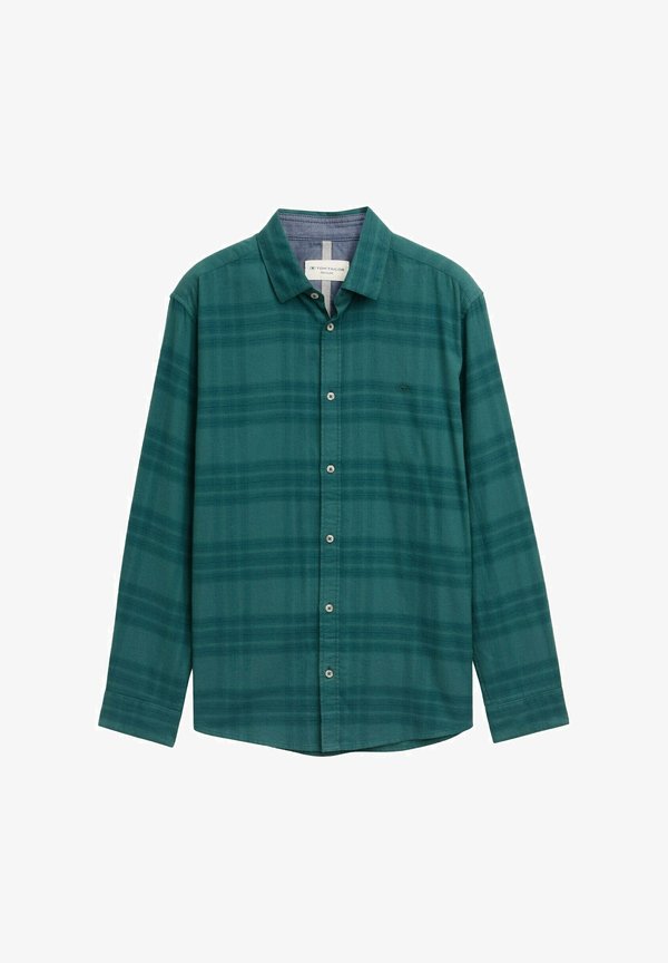 TOM TAILOR Shirt - green tonal check