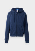 Nike Sportswear W NK STDO FLC MW STD FZ HDY - Zip-up sweatshirt - midnight navy/(sail)