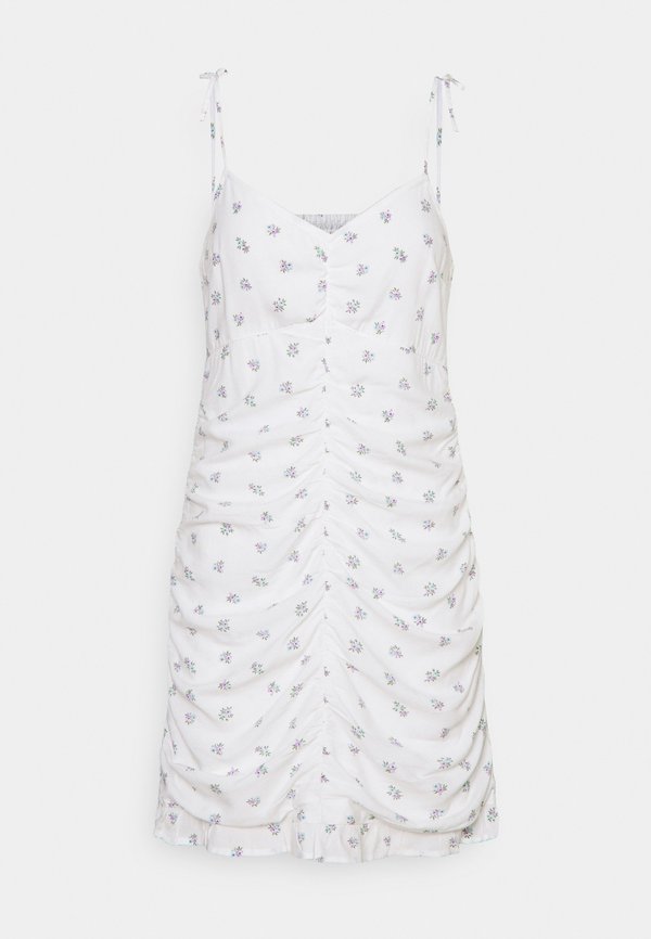 Hollister Co. BARE RUCHED SHORT DRESS