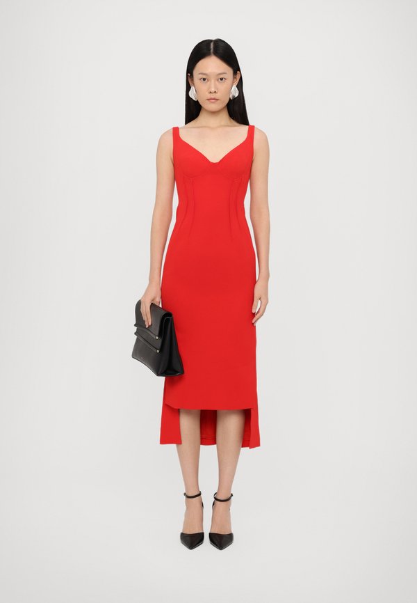 David Koma DOUBLE DETAIL MIDI DRESS