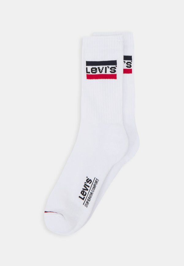 Levi's® REGULAR CUT LOGO 2 PACK - Socks - white
