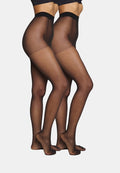 Vero Moda VMLOVE TIGHTS 20 DEN 2 PACK - Tights - black
