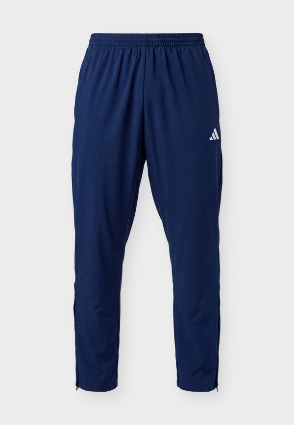 adidas Sportswear ESSENTIALS SMALL LOGO STANFORD LITE TAPERED OPEN HEM PANTS - Tracksuit bottoms - team navy blue 2/white