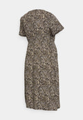 Supermom DRESS NURSING SHORT SLEEVE PRINT PALM LEA