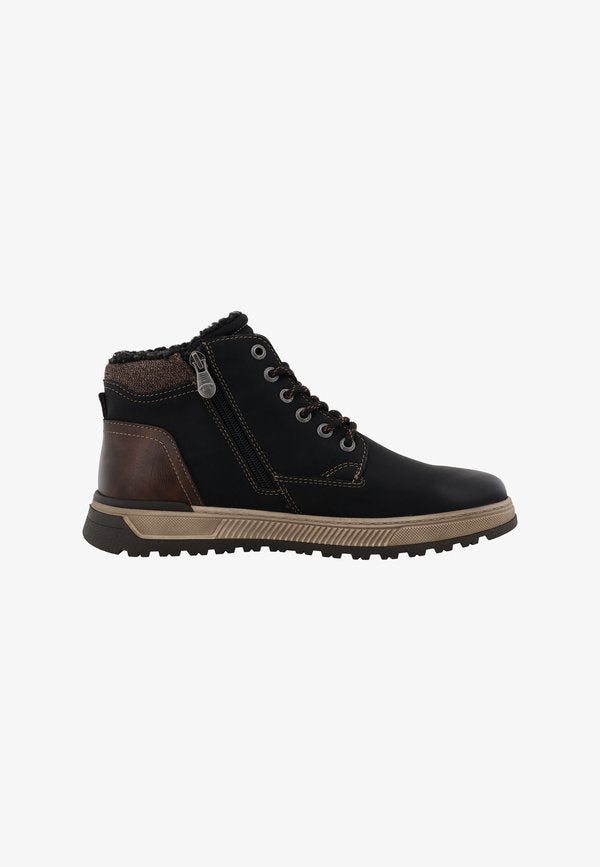TOM TAILOR STIEFEL - Lace-up ankle boots - black