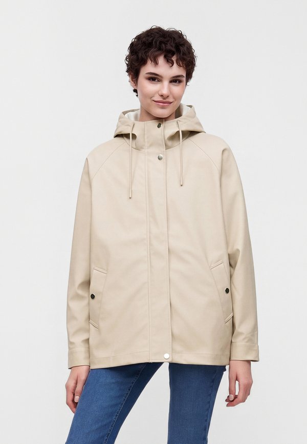 ONLY ONLELISA SHORT RAINCOAT - Waterproof jacket - silver lining