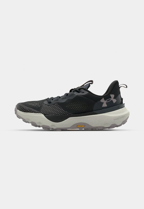 Under Armour INFINITE PRO - Trail running shoes - black/anthracite/tetra gray