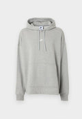 Nike Sportswear M NK CLUB FT OS PO HOODIE - Hoodie - grey heather/smoke grey/white