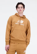 New Balance ESSENTIALS STACKED LOGO HOODIE - Hoodie - tobacco