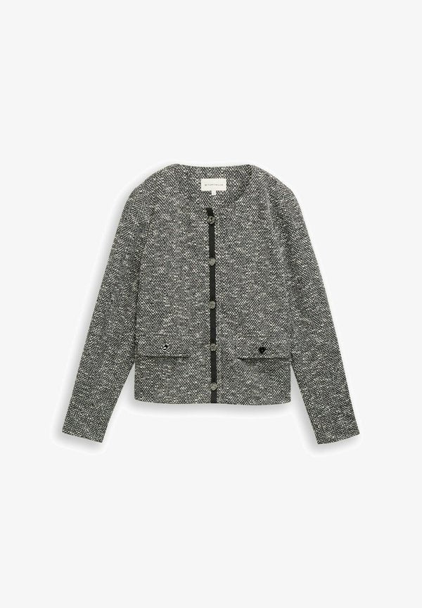 TOM TAILOR REGULAR FIT - Blazer - salt pepper boucle structure