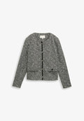 TOM TAILOR REGULAR FIT - Blazer - salt pepper boucle structure