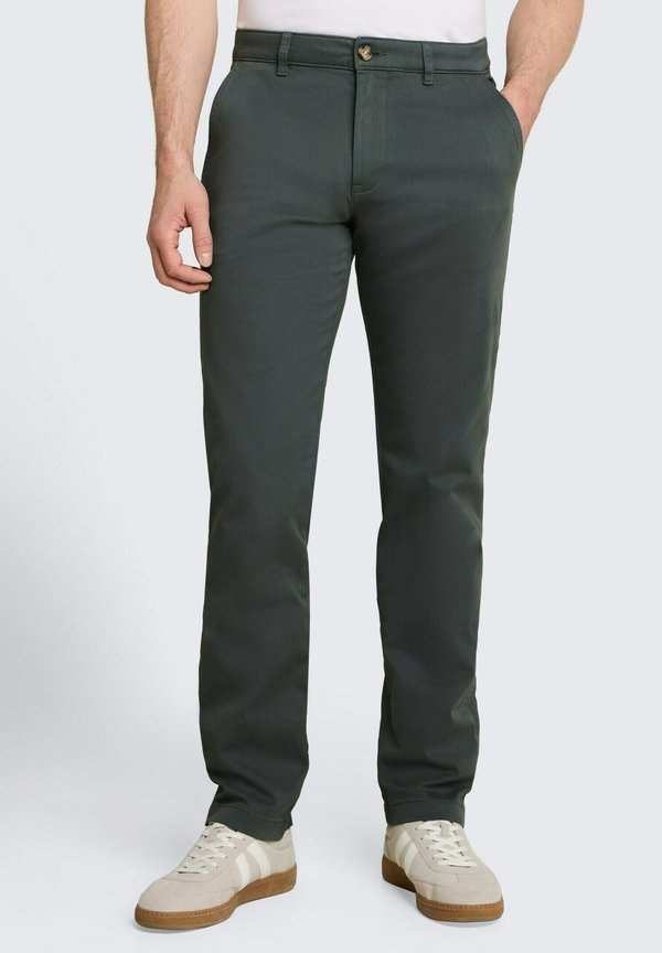 TOM TAILOR TOM TAILOR HOSEN & CHINO REGULAR FIT CHINO HOSE - Chinos - darkest olive