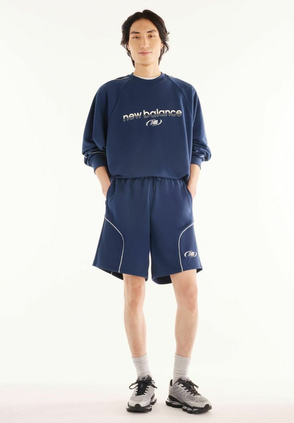 New Balance TRACKSIDE FRENCH TERRY SHORT 7" - Tracksuit bottoms - nb navy
