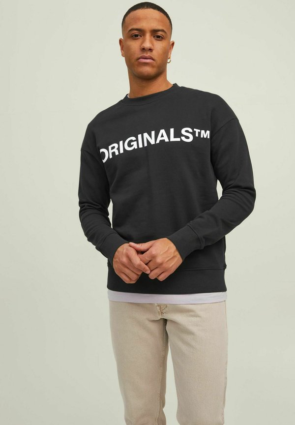 Jack & Jones 2ER- PACK RUNDHALS MIT ORIGINALS PRINT - Sweatshirt - schwarz