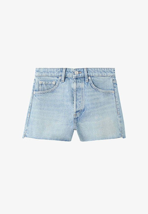 Mango ADULT - Denim shorts - blue