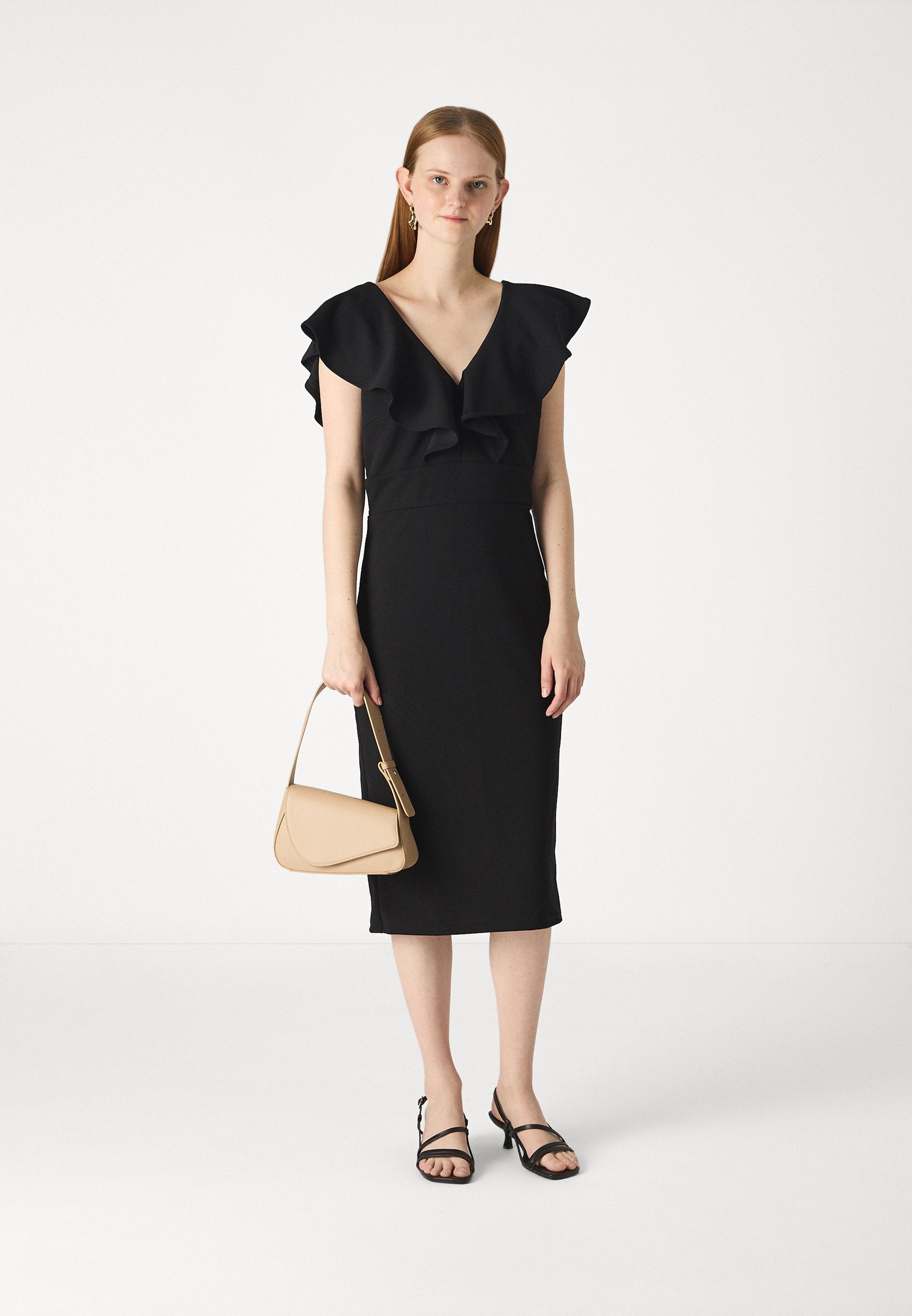 VILA VIROY V-NECK MIDI