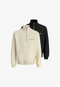 Jack & Jones 2ER PACK - Sweatshirt - schwarz   beige