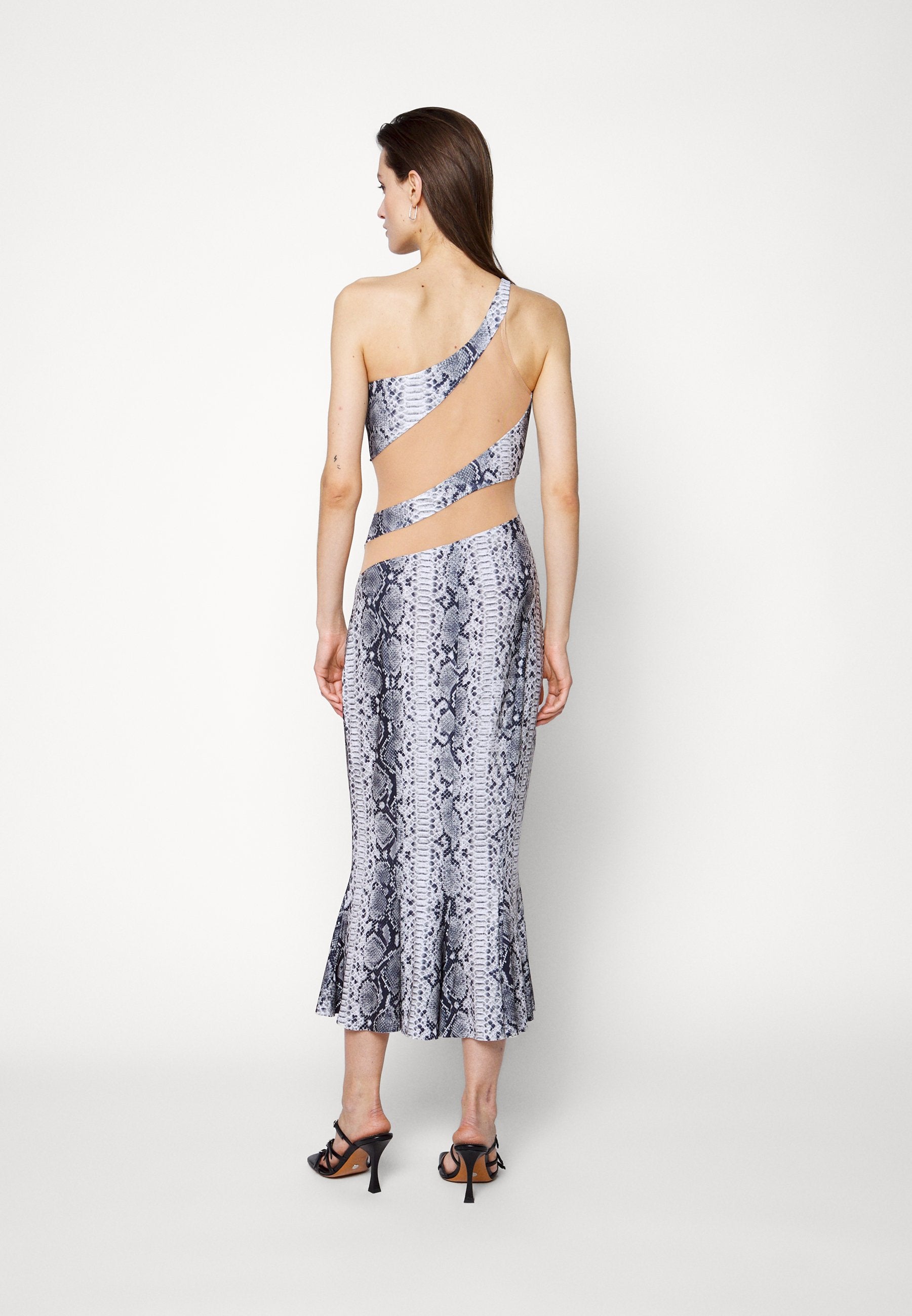 Norma Kamali SNAKE FISHTAIL DRESS TO MIDCALF